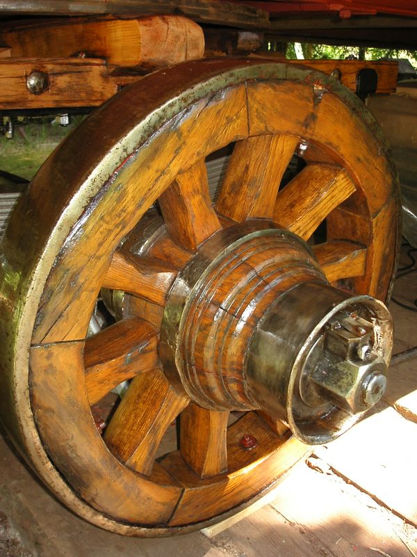 Original Holzspeichenrad